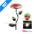 Mushroom Metal Light Outdoor Stake Garden Solar Lights